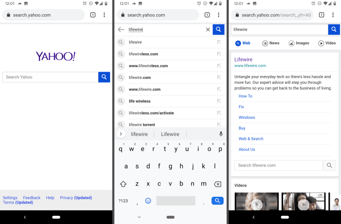Yahoo wades into hyperactive mobile search space