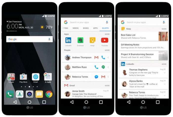 Gmail other google apps to come preloaded on lg phones