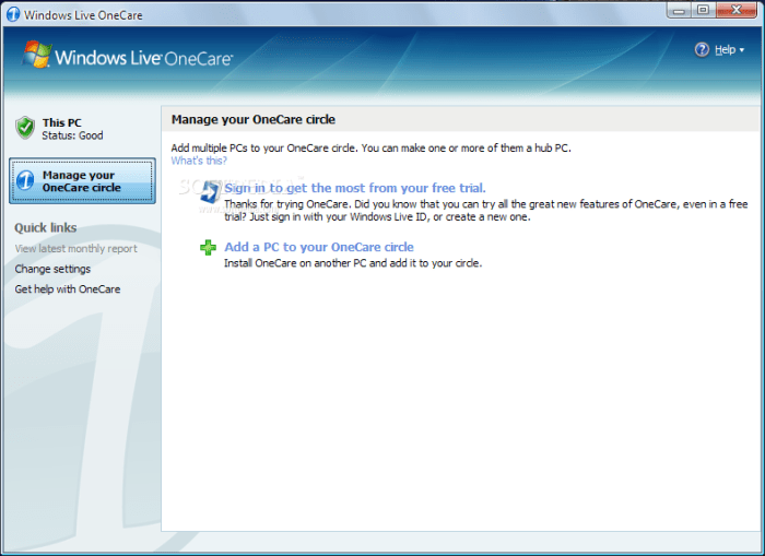 Windows Live OneCare Download Free - 2.5.2900.28 | Softpedia Microsoft unveils vista compatible live onecare beta