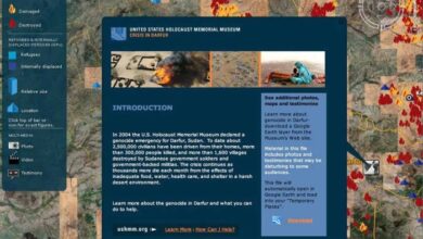 Google earth zooms into heart of darfurs darkness