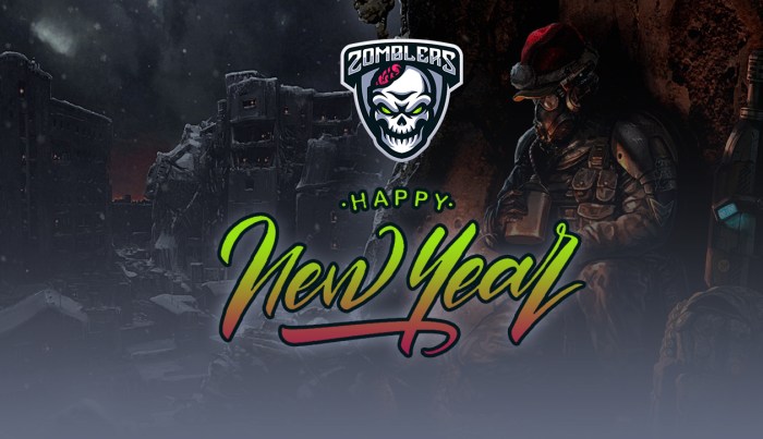 Zombie xmas Happy new year worm spawns computer zombies