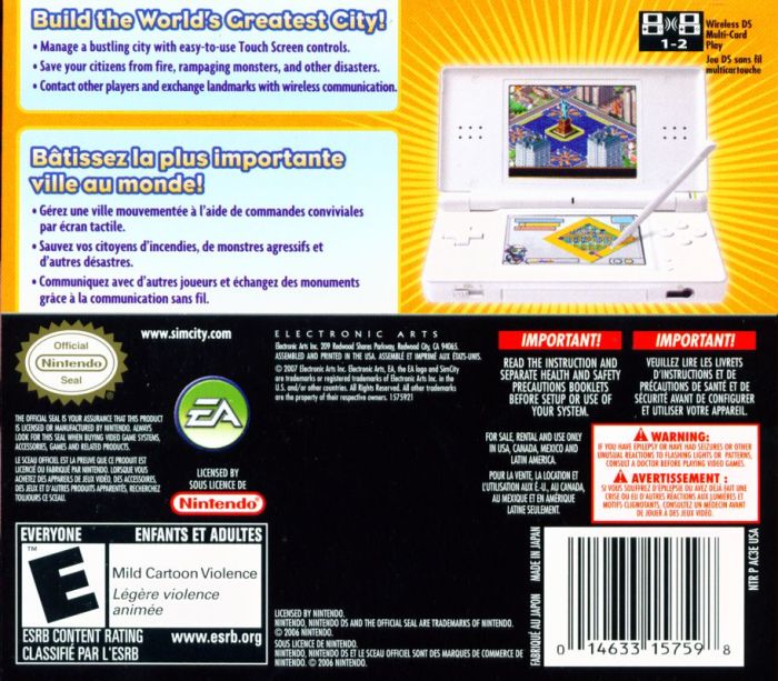 Nintendo ds annexing simcity