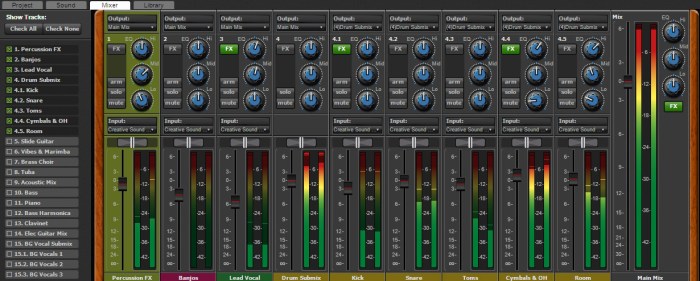 Mixer audio software music mixcraft powerful mixing Mixcraft music making made easy