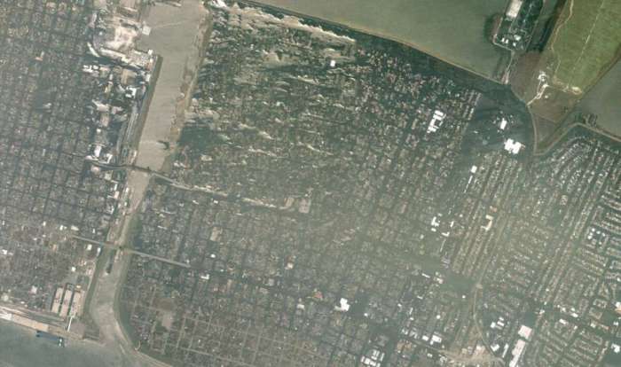 Google earth gets real again with post katrina imagery